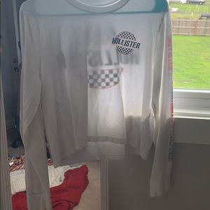 hollister print logo graphic long sleeve